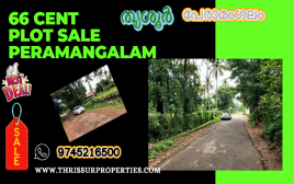 66 Cent Plot For Sale at Peramangalam,Thechuttikkav,Thrissur 